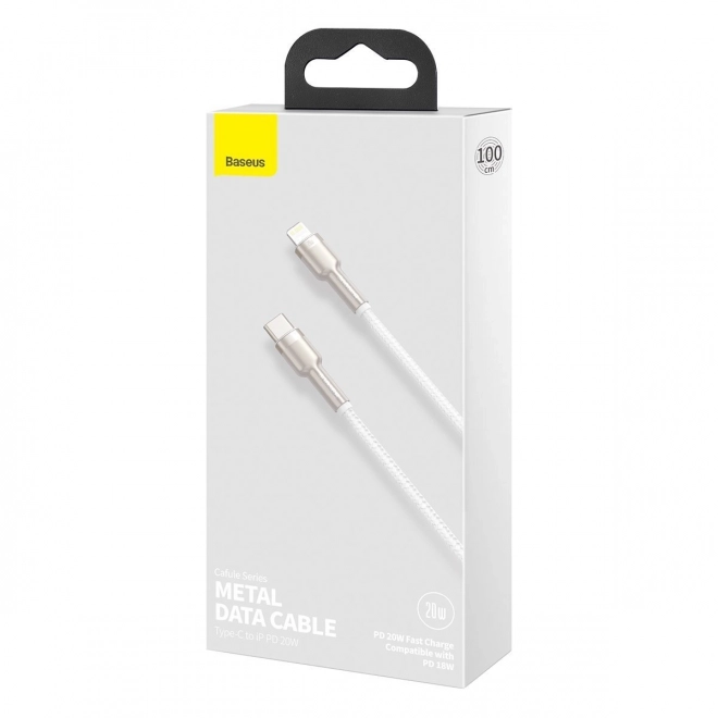 USB-C kabel voor Lightning Baseus Cafule met snel opladen 20W, 1m