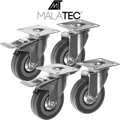 Draaibare wieltjes - set van 4 st. Malatec 22537
