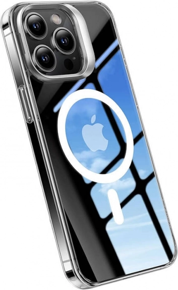 hoesje TORRAS UPRO Lstand Clear‑Mag voor iPhone 15 transparant