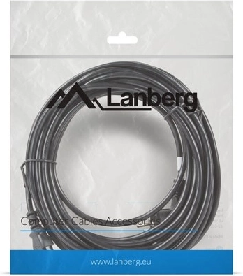 Stroomkabel LANBERG CEE 7/7 – IEC 320 C13, VDE, 10 m, zwart