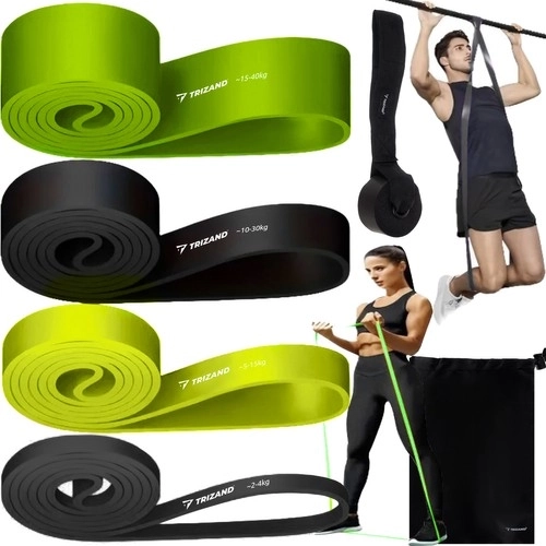Gym rubber set - 4 stuks. Trizand 24305