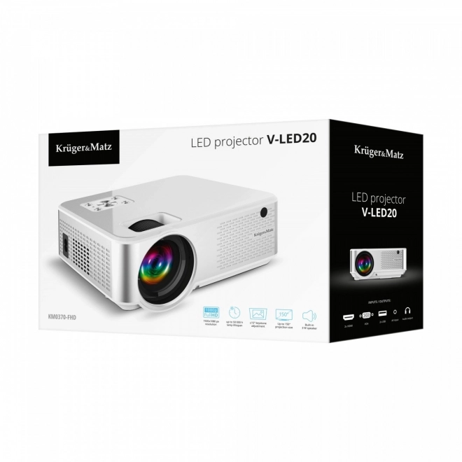 LED Projector Krüger & Matz voor Thuisbioscoop