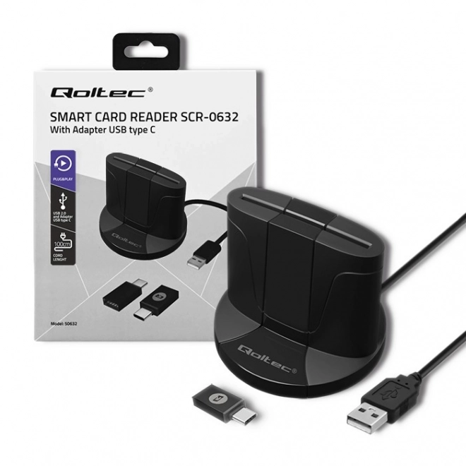 Intelligente chipkaartlezer Qoltec
