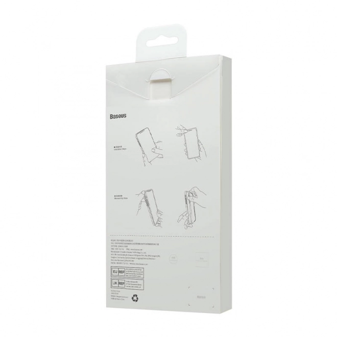 Baseus siliconen hoesje voor iPhone 14 Pro inclusief gehard glas en reinigingsset