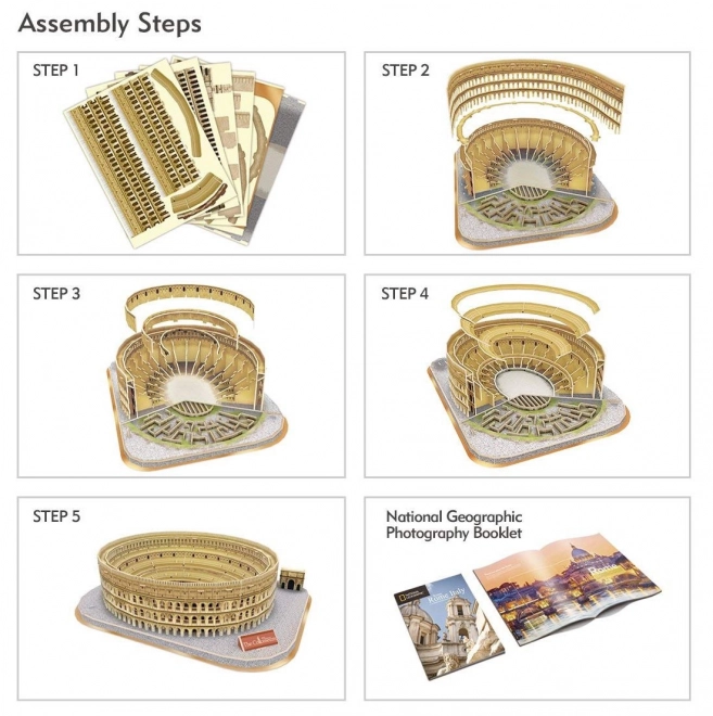 3D puzzel CubicFun Nationale Geografische Colosseum 131 stukjes