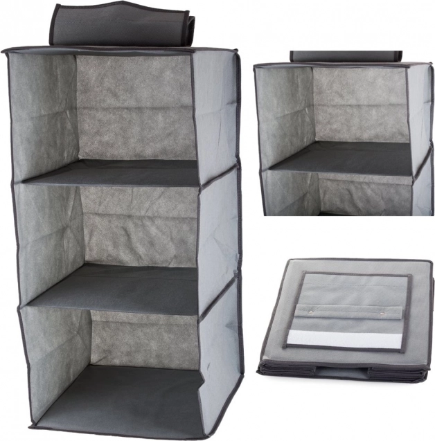 Hangorganizer voor in de kast met 3 planken