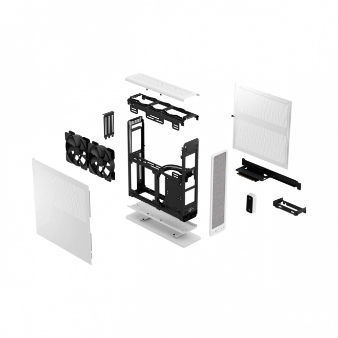 Witte pc-behuizing Ridge mITX PCIE 4.0