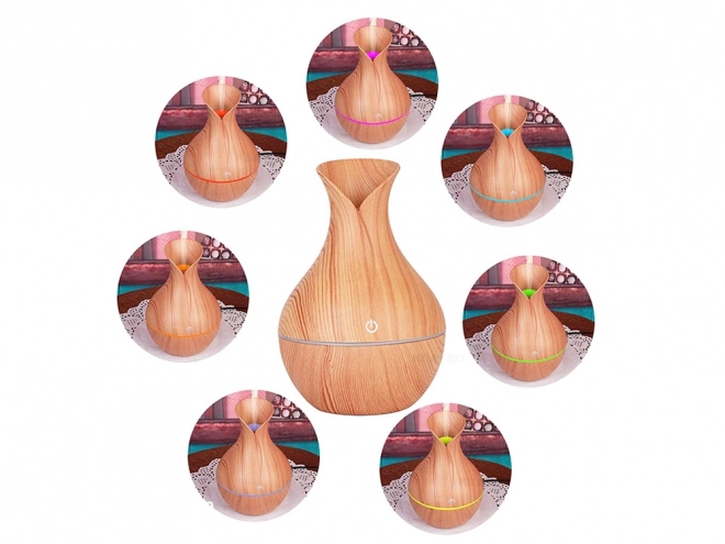 Aroma diffuser en luchtbevochtiger met RGB-verlichting en USB-voeding