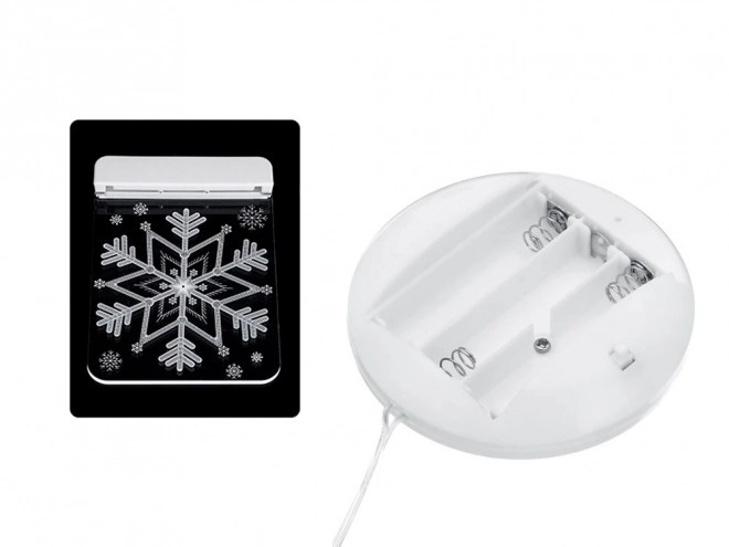 Kerst-LED glas-in-loodlamp voor het raam