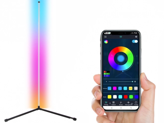 Hoek RGB LED lamp met afstandsbediening en app