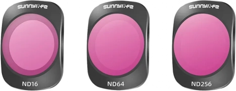 Set ND-filters Sunnylife ND16, ND64 en ND256 voor DJI Pocket 3