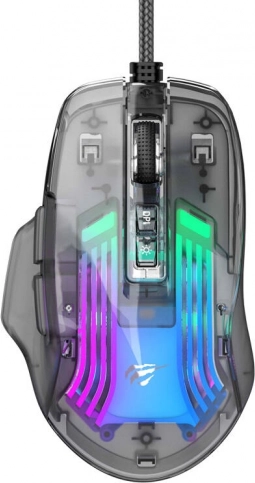 Bedrade gamingmuis Havit met RGB-verlichting