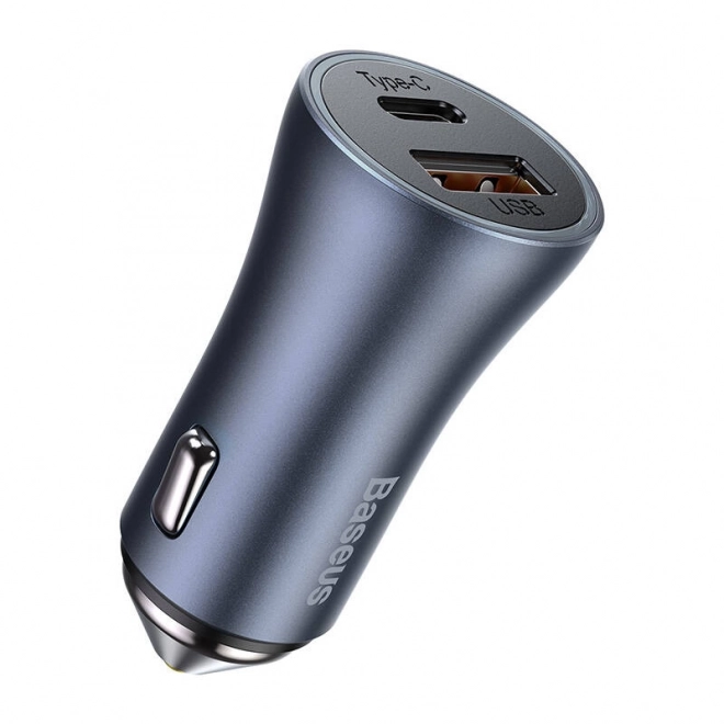 Autolader Baseus met USB en USB-C, 40W