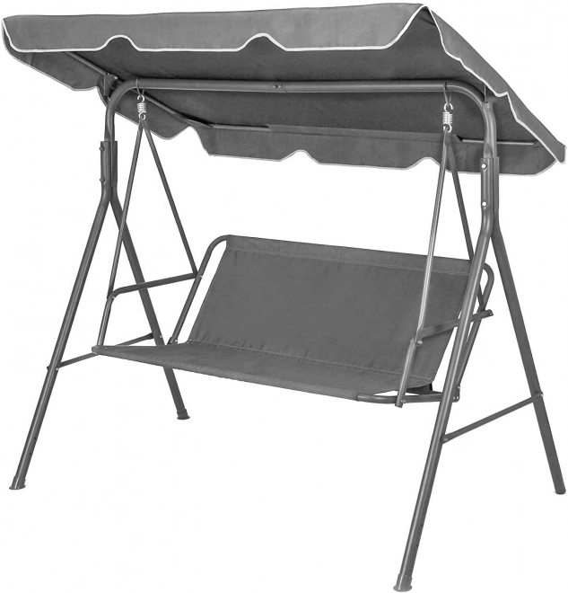 Tuin schommel 140 x 100 cm grijs ModernHome