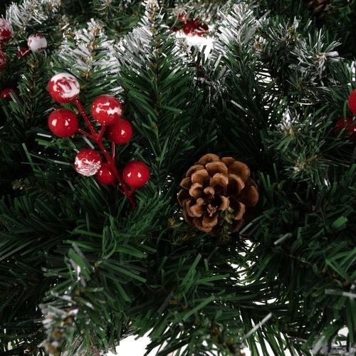 Ruhhy besneeuwde kerstguirlande 22302