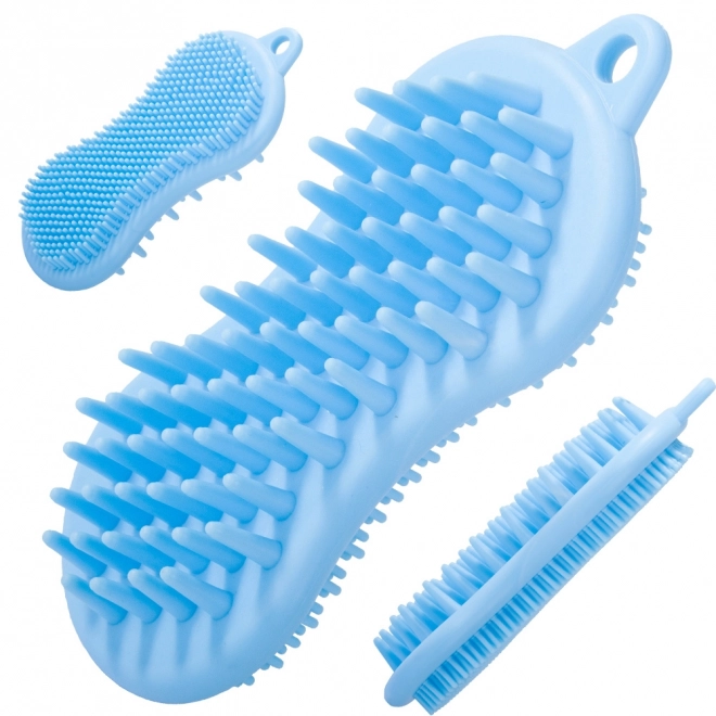 Siliconen massageborstel voor lichaam en hoofd