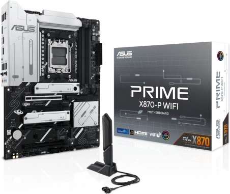 Asus Prime X870-P WiFi – moederbord AM5 met DDR5, HDMI en USB‑C