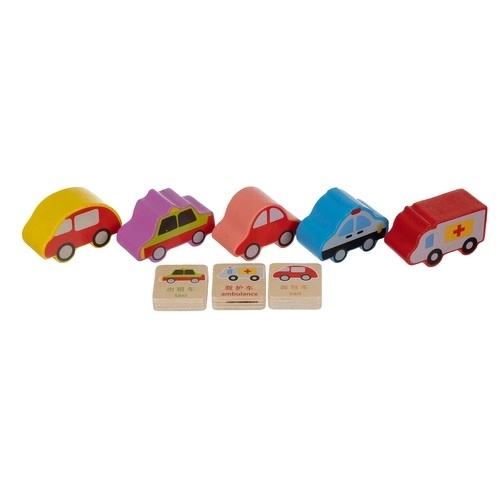Houten educatieve auto-kast Kruzzel