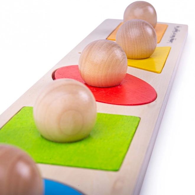 Houten invoegpuzzel vormen Bigjigs Baby