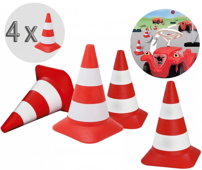 GROTE Verkeerskegels 4 stuks