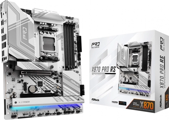 ASRock X870 PRO RS – moederbord AM5 ATX met DDR5, PCIe 5.0 en USB4