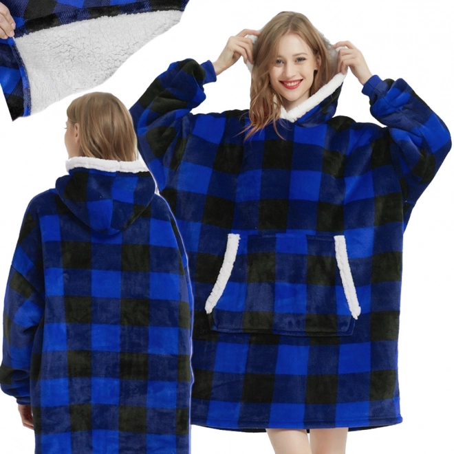 Warme oversized deken hoodie met capuchon