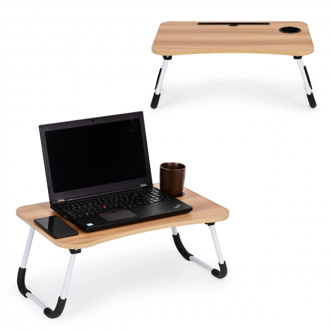 Laptopstandaard voor bedtafel 60x40cm - hout