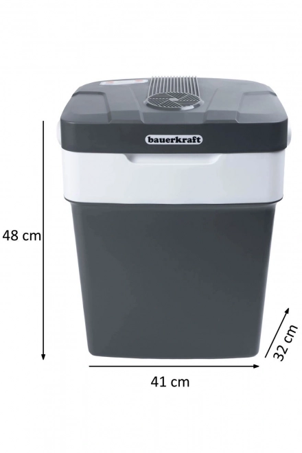 Draagbare autokoelkast met verwarming, 29L, grafietkleurig