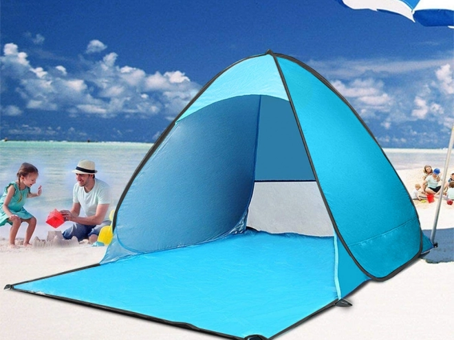 Zelfvouwende strandtent met UV-bescherming