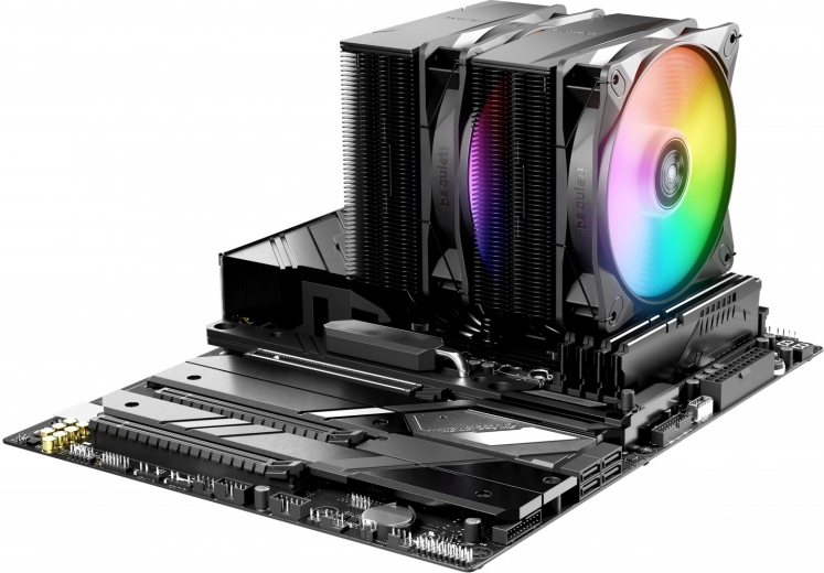 Twee 120mm Light Wings LX-ventilatoren met ARGB