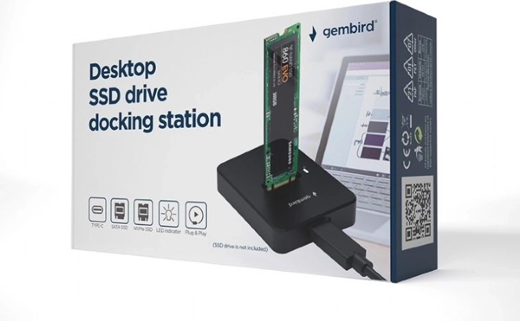 Dockingstandaard voor M.2 SATA- en NVME-schijven USB-C