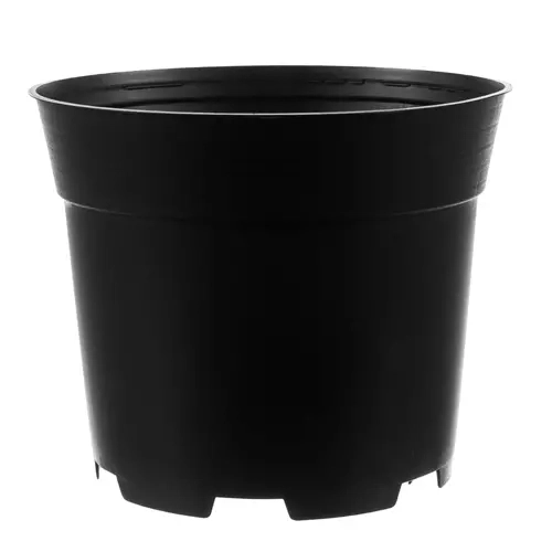 Set van 500 zwarte plastic bloempotten