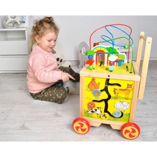 Houten kinderwagen - 6 in 1