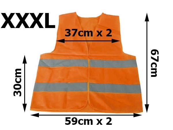 Waarschuwingsreflectievest oranje