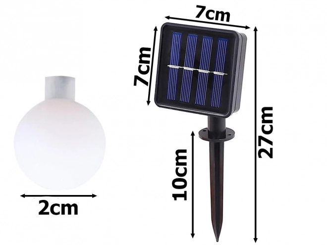 Solare meerkleurige tuinslinger met LED