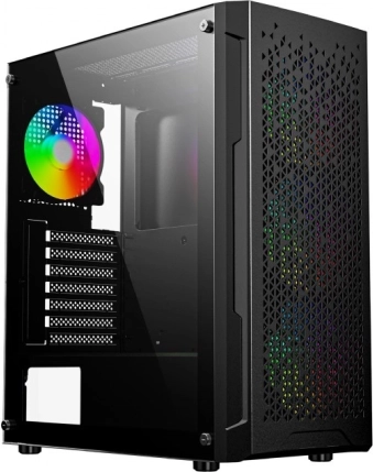gamingbehuizing fornax 400x met gehard glas en argb-ventilatoren