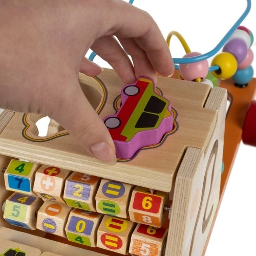 Houten educatieve auto-kast Kruzzel