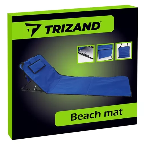 Strandmat met rugleuning + kussentje Trizand 23617
