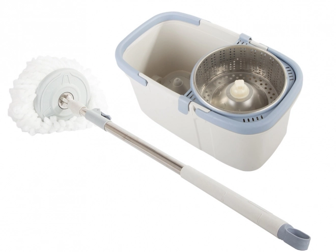 Roterende mop met emmer en microvezel pad