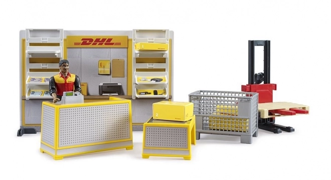 Bruder BWORLD Pakketdienst DHL met accessoires