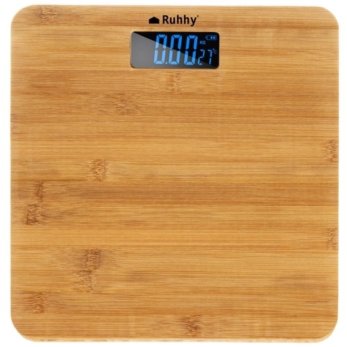 Houten badkamerweegschaal LCD Ruhhy 22522