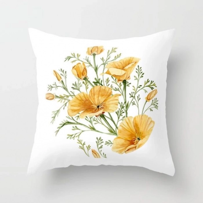 Decoratieve kussenhoes met bloemen – patroon 13