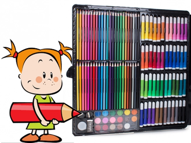 Kunstschilderset in koffer