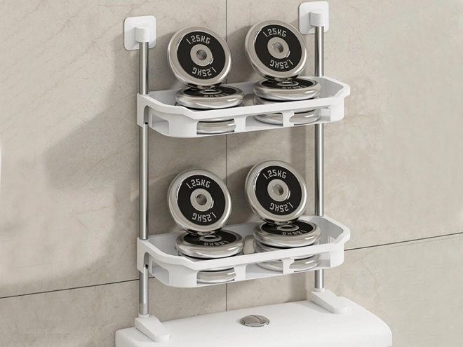 Badkamerrek boven toiletbril
