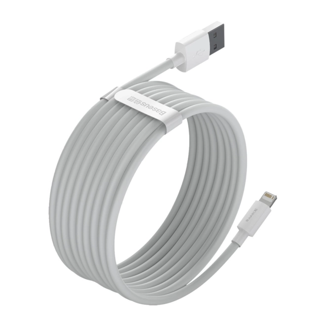 Set van USB naar Lightning Baseus Simple Wisdom datakabels