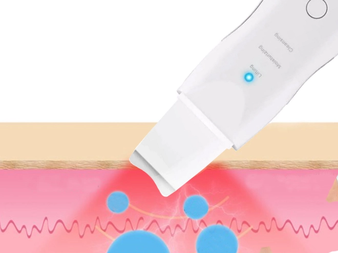 Dieptereiniging van poriën met behulp van ultrasoon