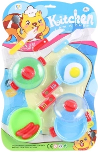 Keukenset voor kinderen – plastic servies en accessoires, 11 stuks