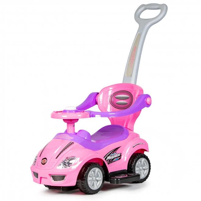 Kinderloopfiets 3v1 met claxon - roze