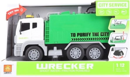 Batterijgestuurde brandweertankwagen met sproeifunctie voor kinderen