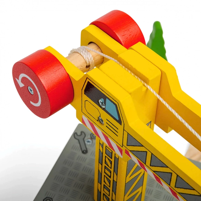 Bigjigs Rail Grote Gele Kraan